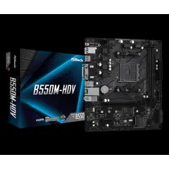 ASROCK - Placa Madre B550M-HDV AM4 Micro ATX DDR4
