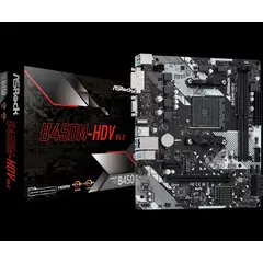 ASROCK - Placa Madre B450M-HDV R4.0 AM4 Micro ATX DDR4