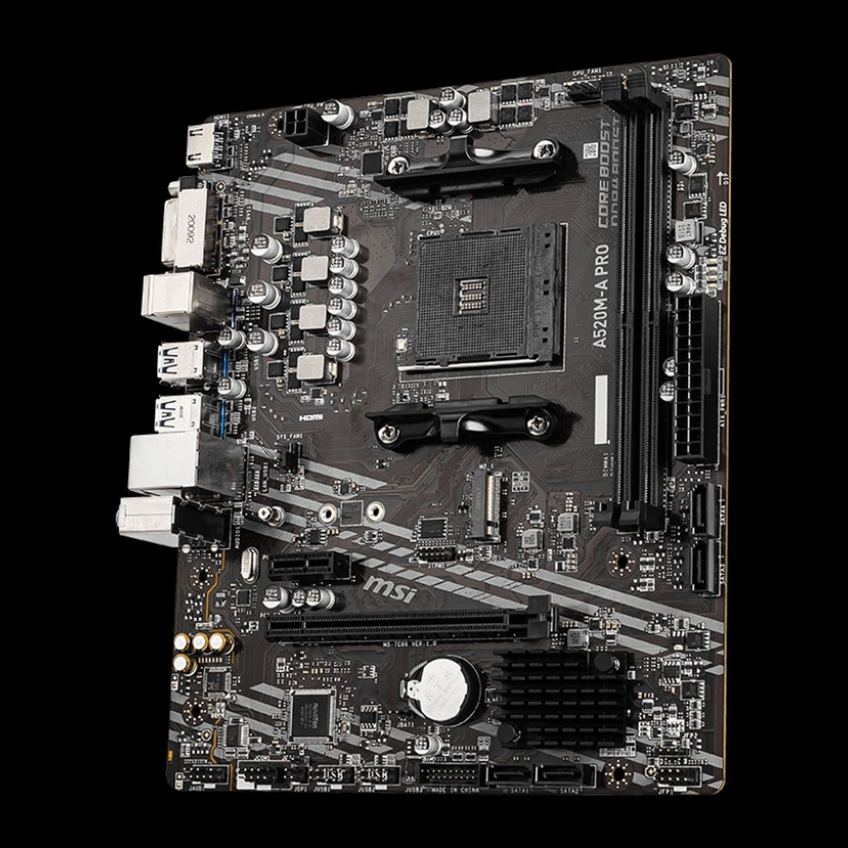 MSI - Placa Madre MSI A520M-A PRO AM4 Micro ATX DDR4
