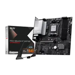 MSI - Placa Madre PRO B840M-P WiFi6E AM5 Micro ATX DDR5