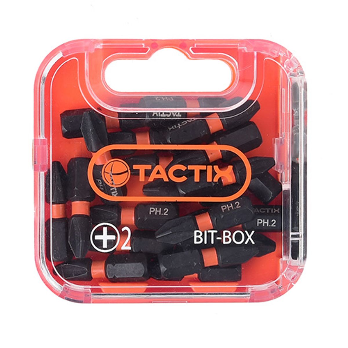 TACTIX - SET DE PUNTAS DE IMPACTO 20 PIEZAS TACTIX PH2 X 25 MM