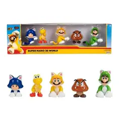 JAKKS PACIFIC - World Bowsers Fury Felino Pack 5 Figuras Super Mario 3D