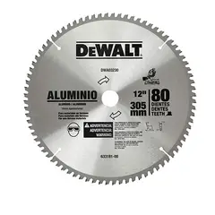 DEWALT - DISCO DE SIERRA INGLETEADORA ALUMINIO 80 TPI DE 12