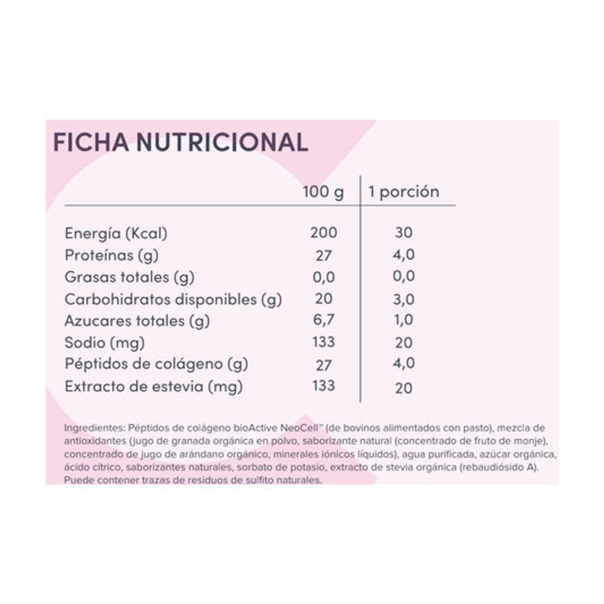 NEOCELL - COLÁGENO PEPTIDOS LIQUIDO SABOR GRANADA 473ML - NEOCELL