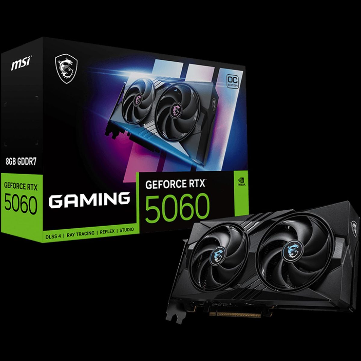 MSI - Tarjeta de Video MSI GeForce RTX 5060 8G GAMING OC