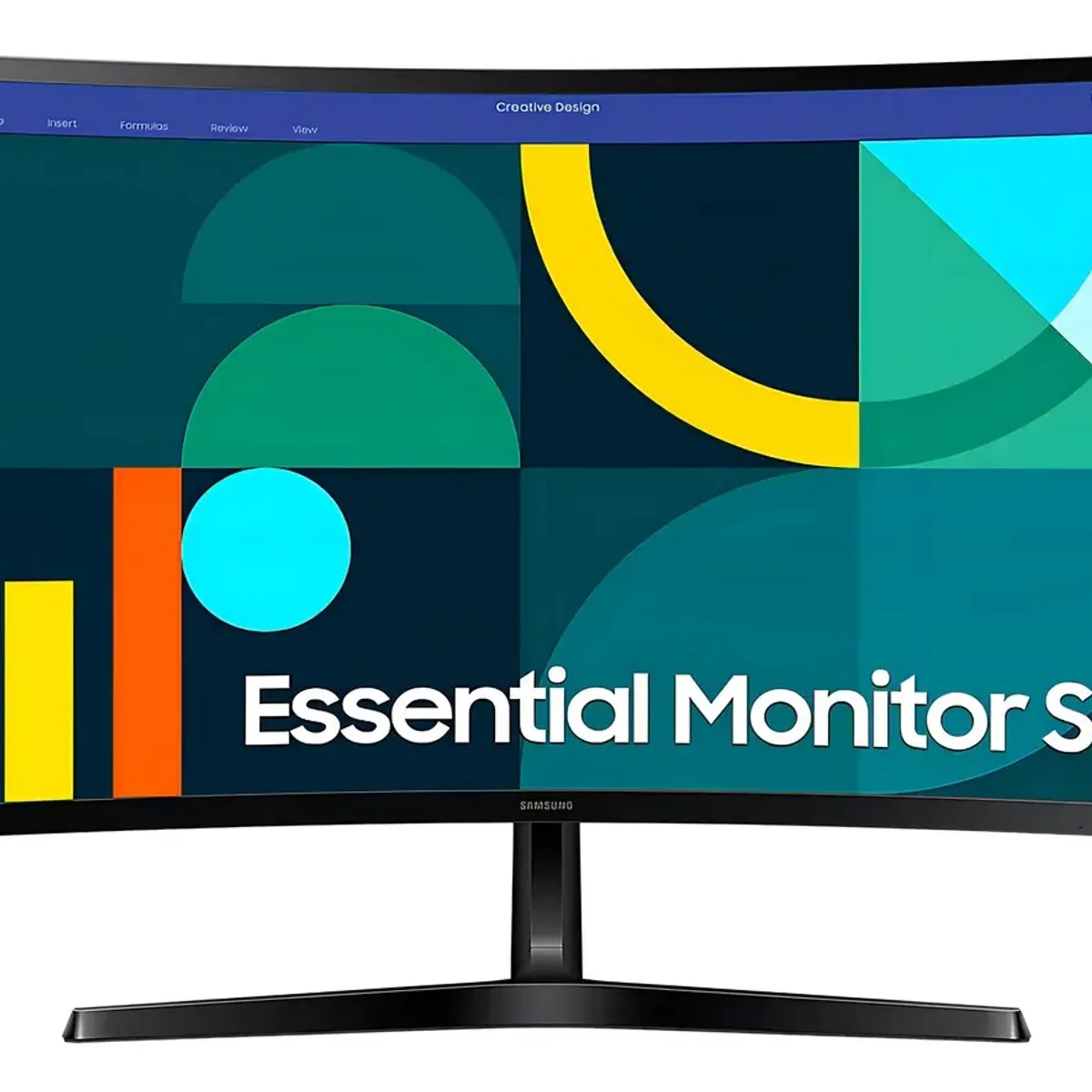 SAMSUNG - Monitor Curvo Essential S3 24in Fhd 100hz 4ms Vesa Color Negro