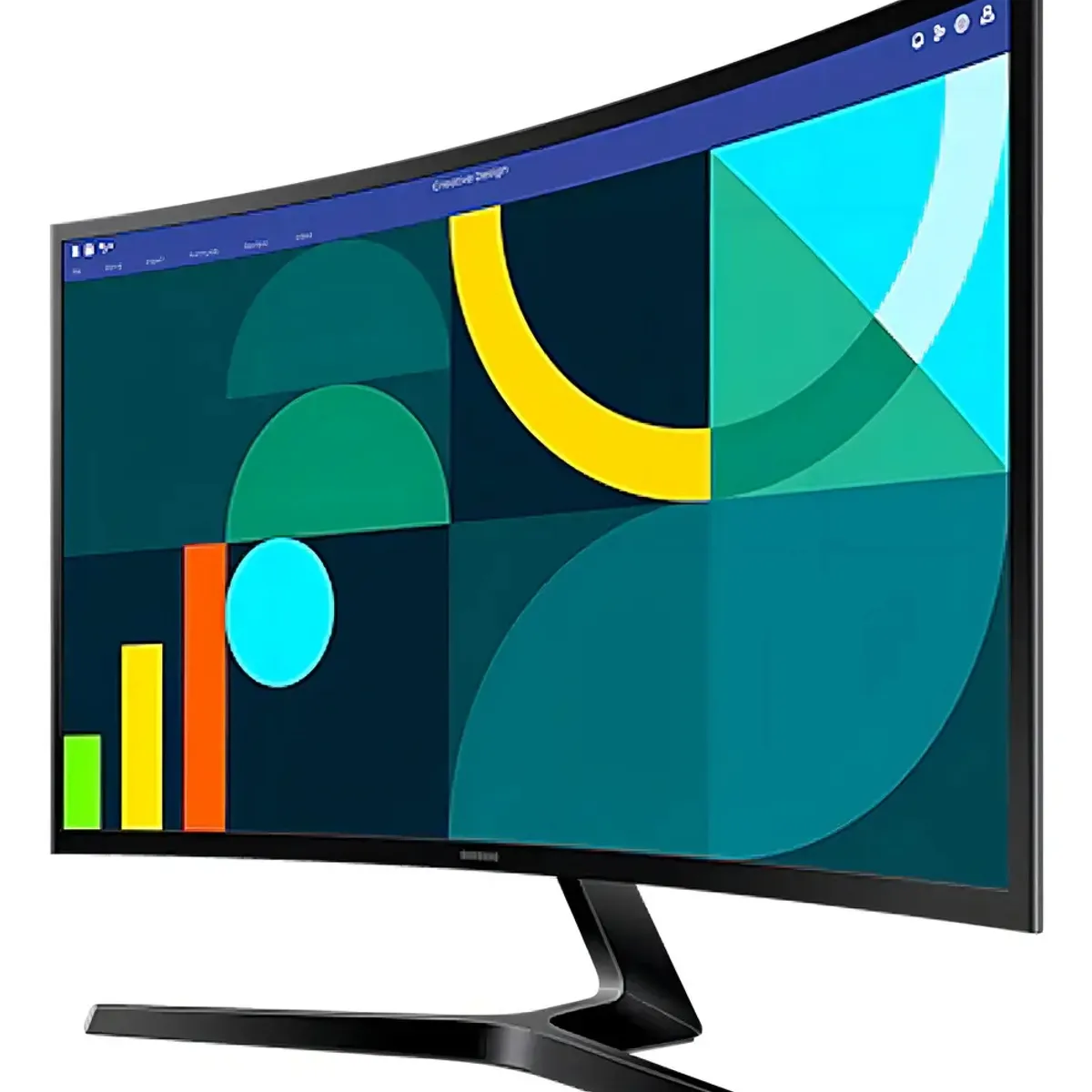 SAMSUNG - Monitor Curvo Essential S3 24in Fhd 100hz 4ms Vesa Color Negro