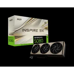 MSI - Tarjeta de Video GeForce RTX 5080 16G INSPIRE 3X OC
