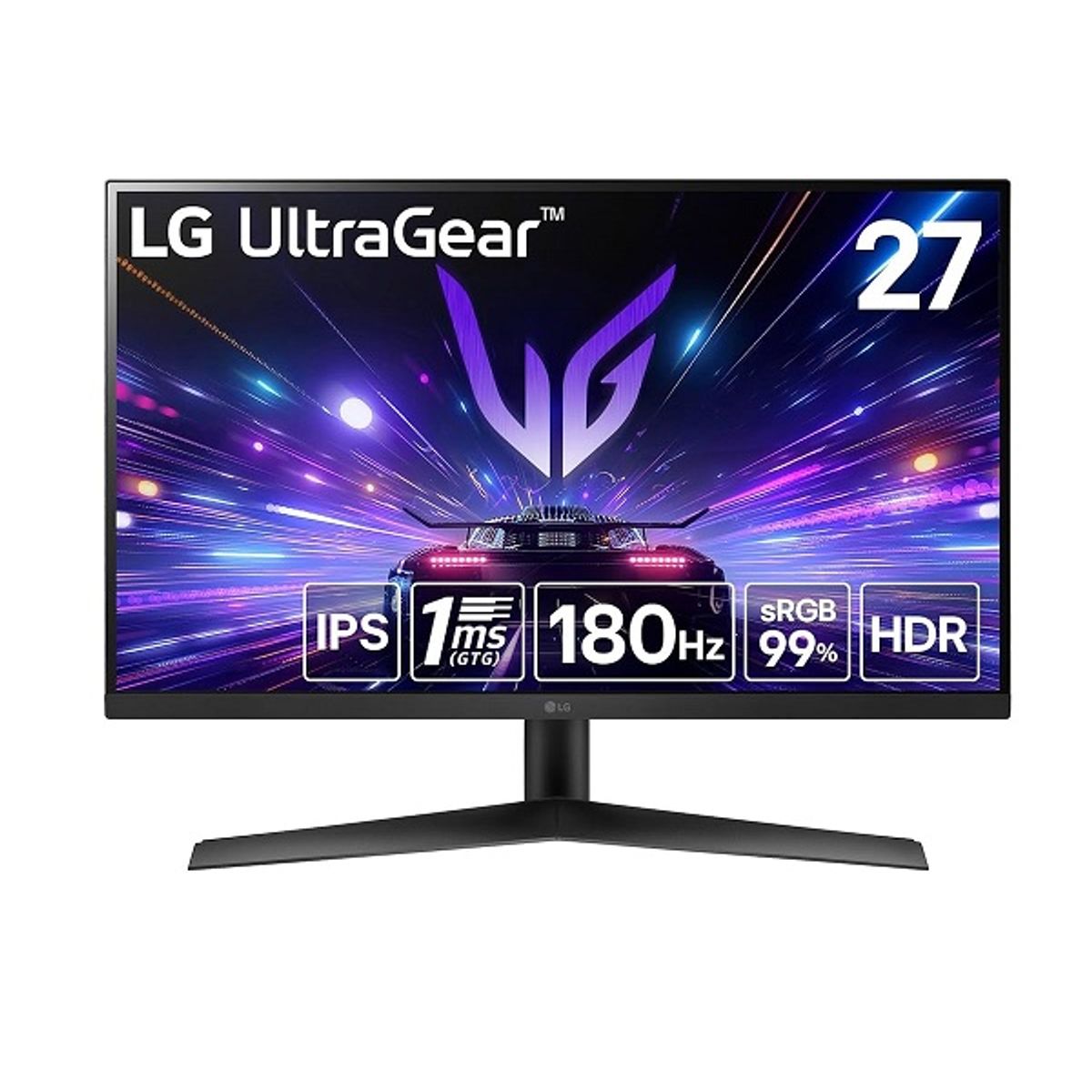 LG - MONITOR LG 27" GAMER 180HZ ULTRAGEAR IPS 1MS 27GS60F-B
