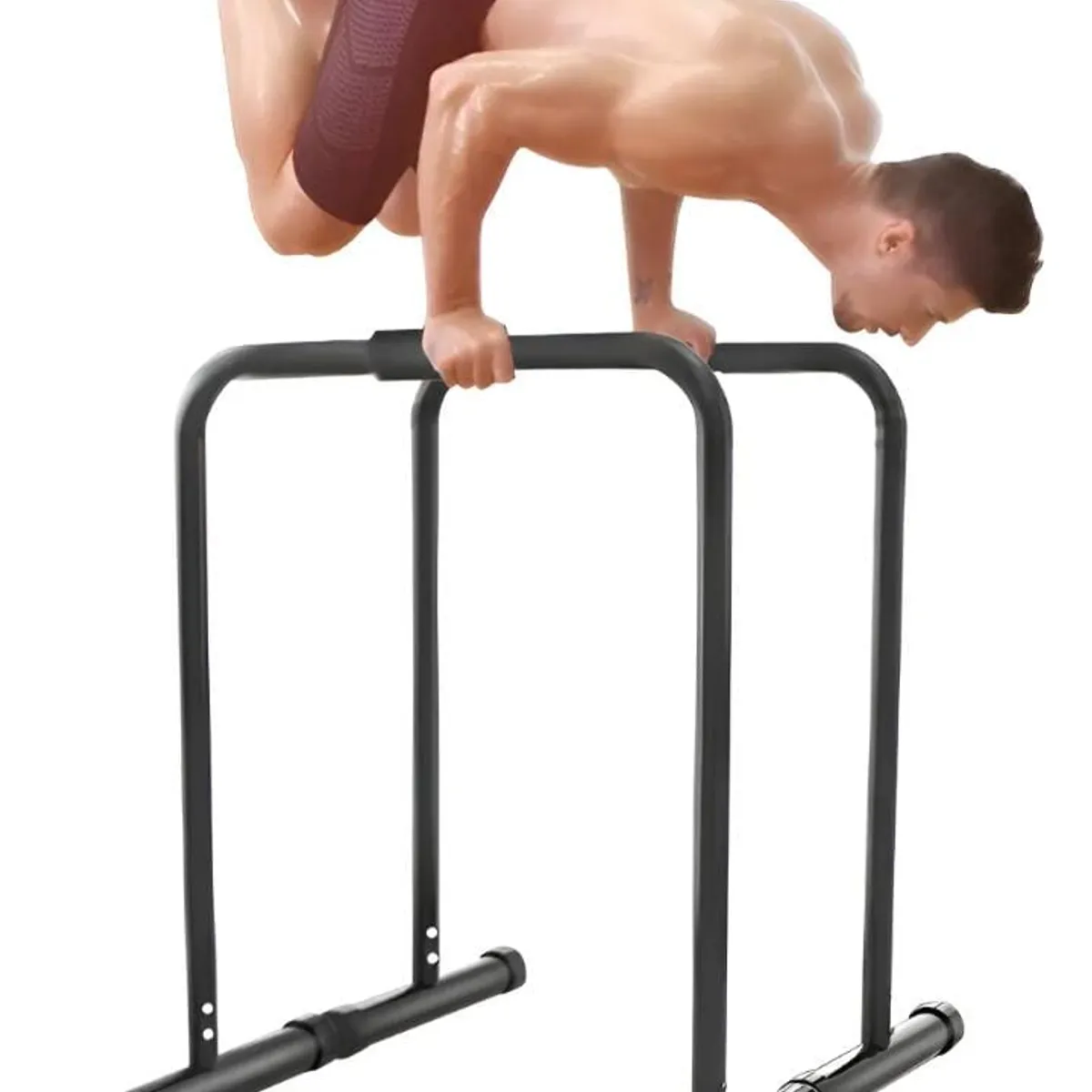 GENERICO - Barras paralelas ajustables 80 - 90cm calistenia fondos dips