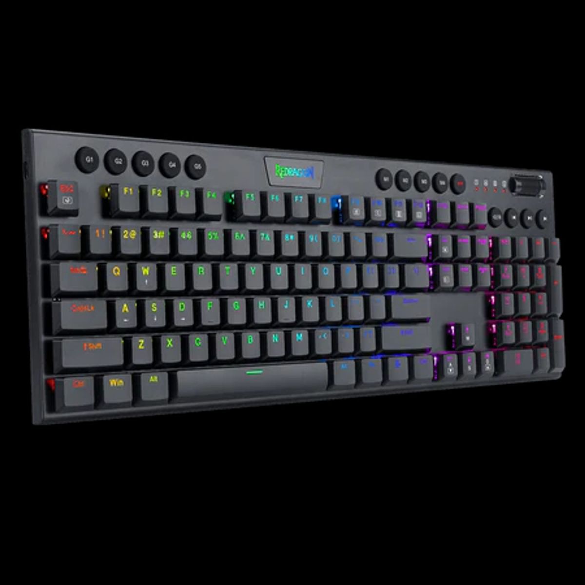 REDRAGON - Teclado Mécanico Redragon Horus RGB Black ESPAÑOL K619-RGB-SP-RD