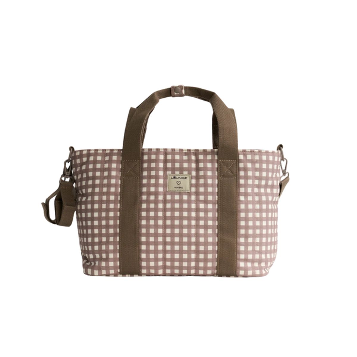 LOUNGE - Bolso Organizador Coche - Vichy Café - Lounge