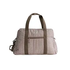 LOUNGE - Bolso Maternal Print - Vichy Café -