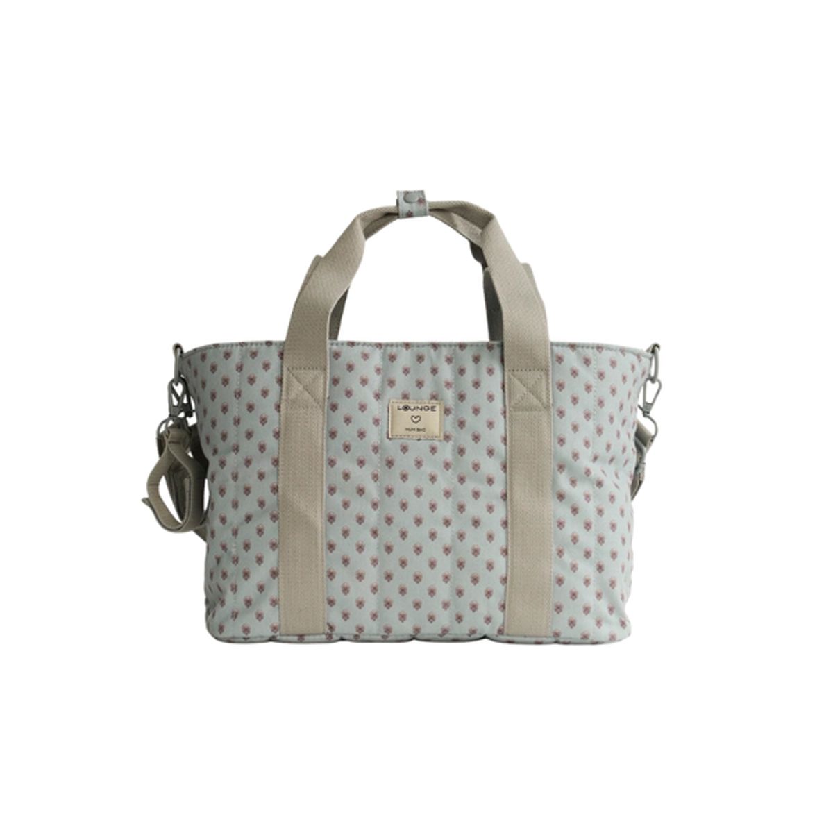 LOUNGE - Bolso Organizador Coche - Celeste con Flores - Lounge