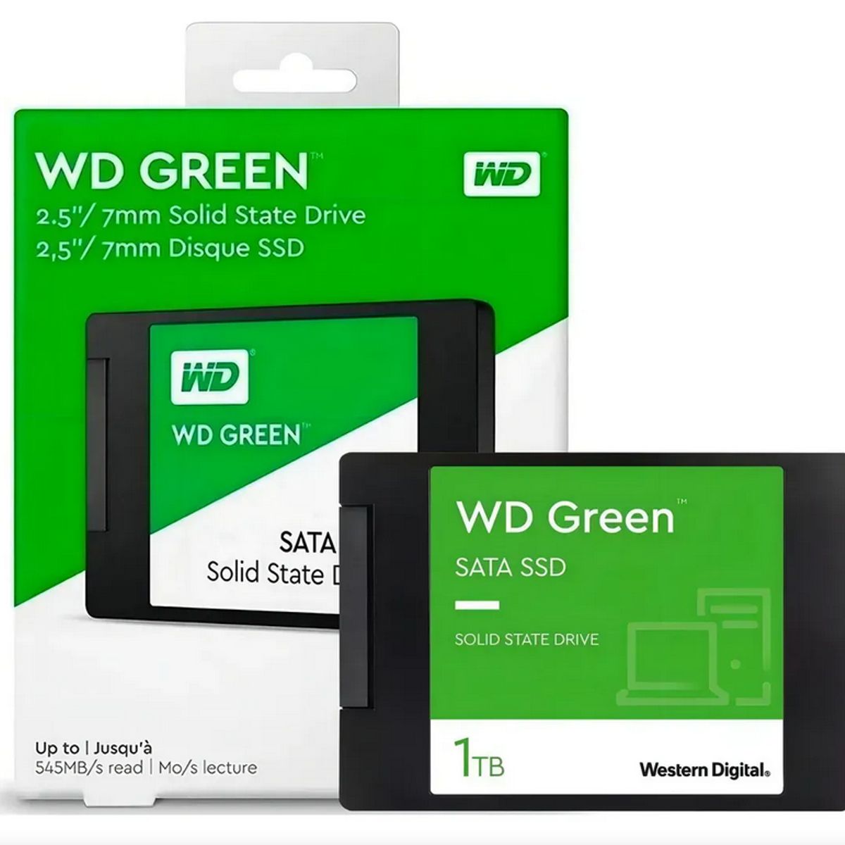 WESTERN DIGITAL - Disco Duro Interno Ssd Wd Green 1tb 2.5  Sata