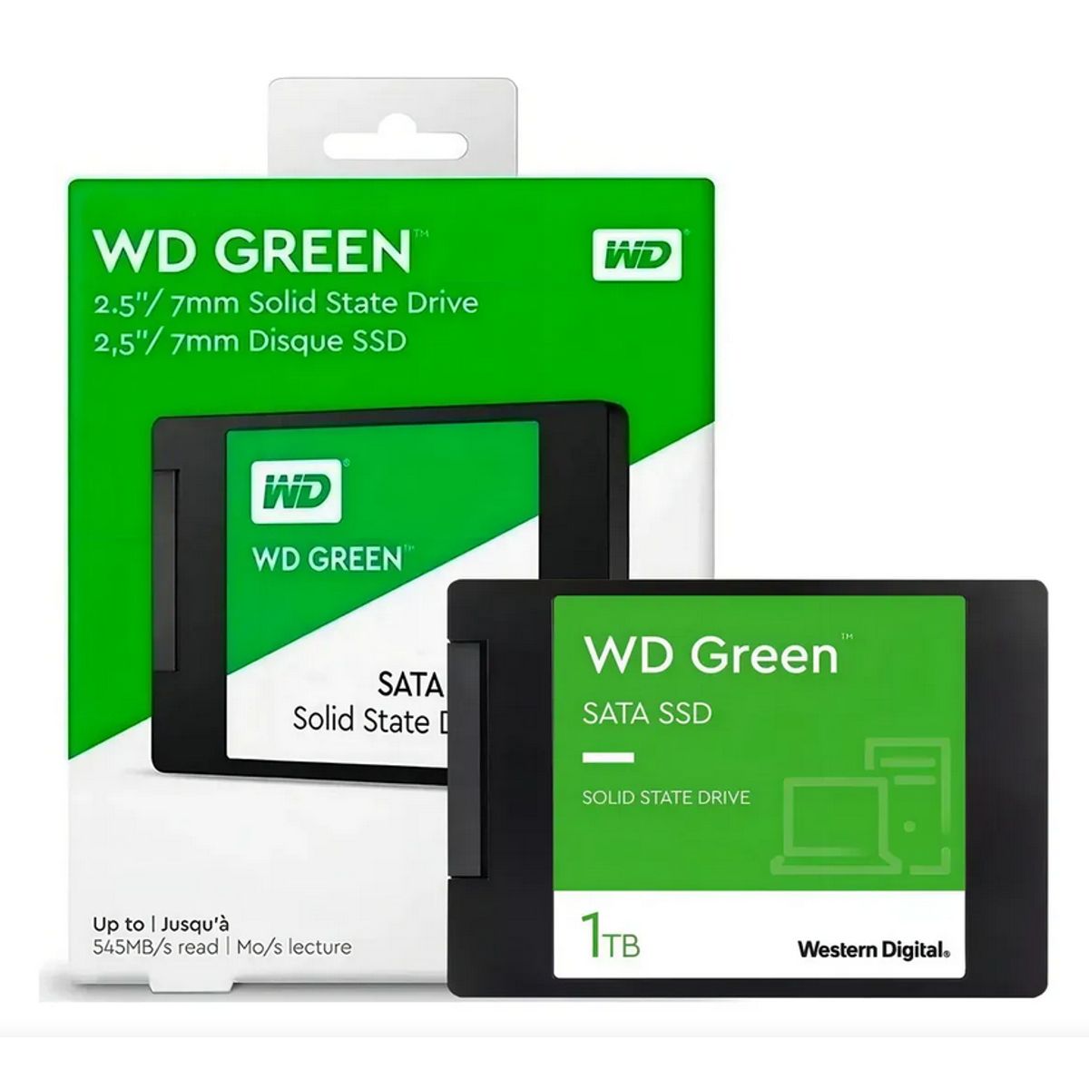 WESTERN DIGITAL - Disco Duro Interno Ssd Wd Green 1tb 2.5  Sata