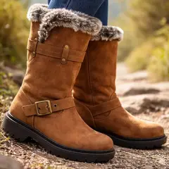 VERAZZI - Bota de Niña Cafe con Chiporro
