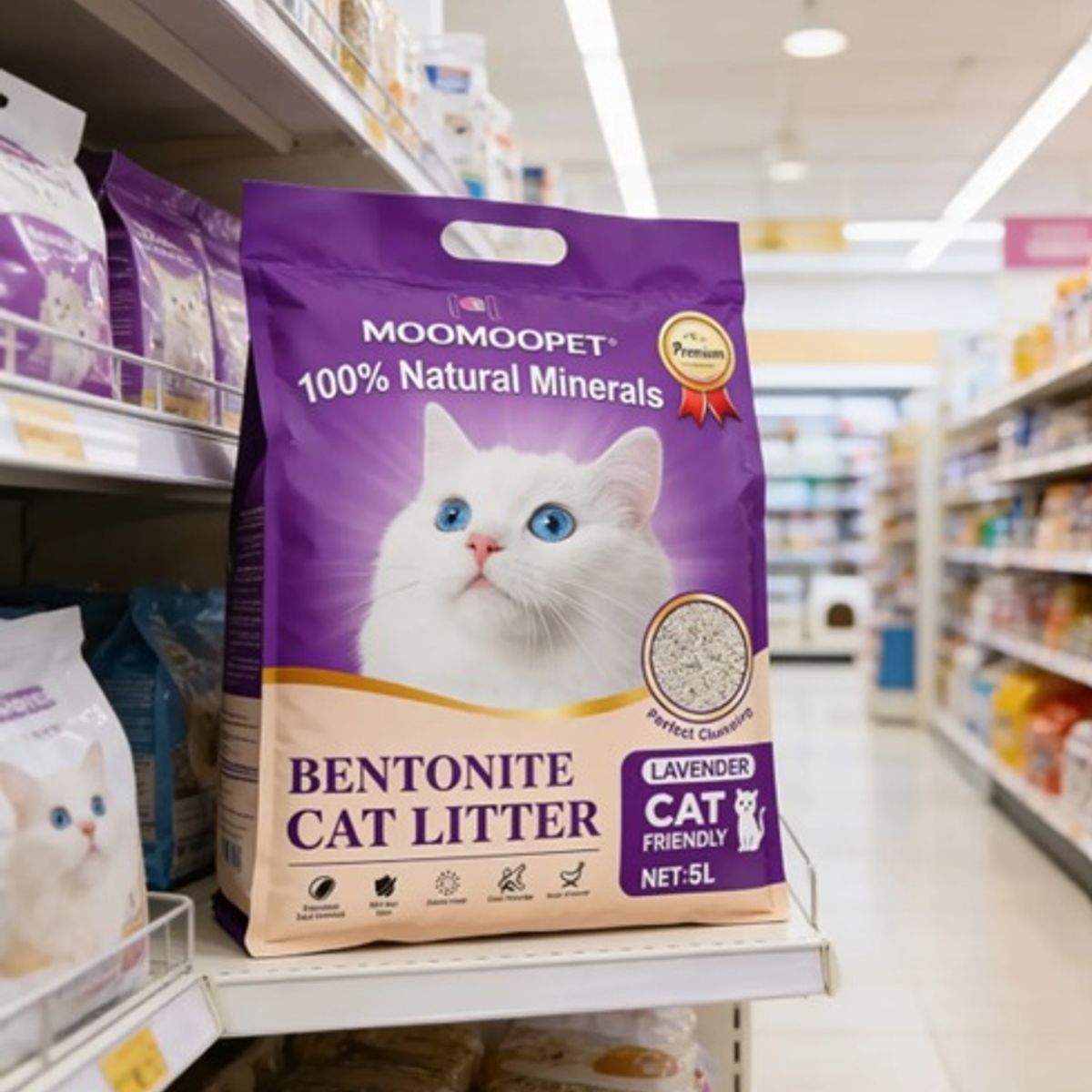 GENERICO - Arena para gatos sanitaria super aglutinante
