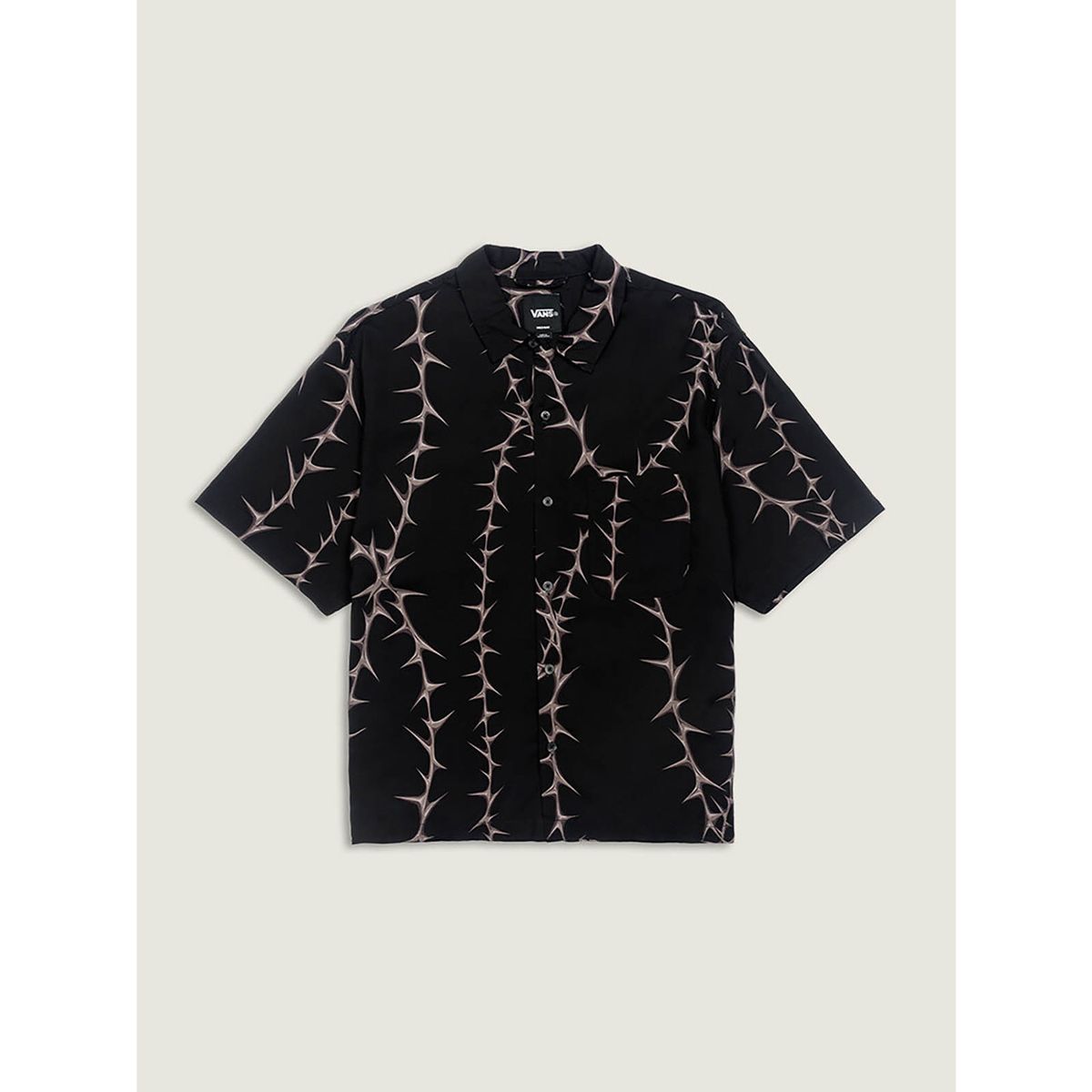 VANS - Camisa MC Hombre Van Doren Printed Ca Negro VANS