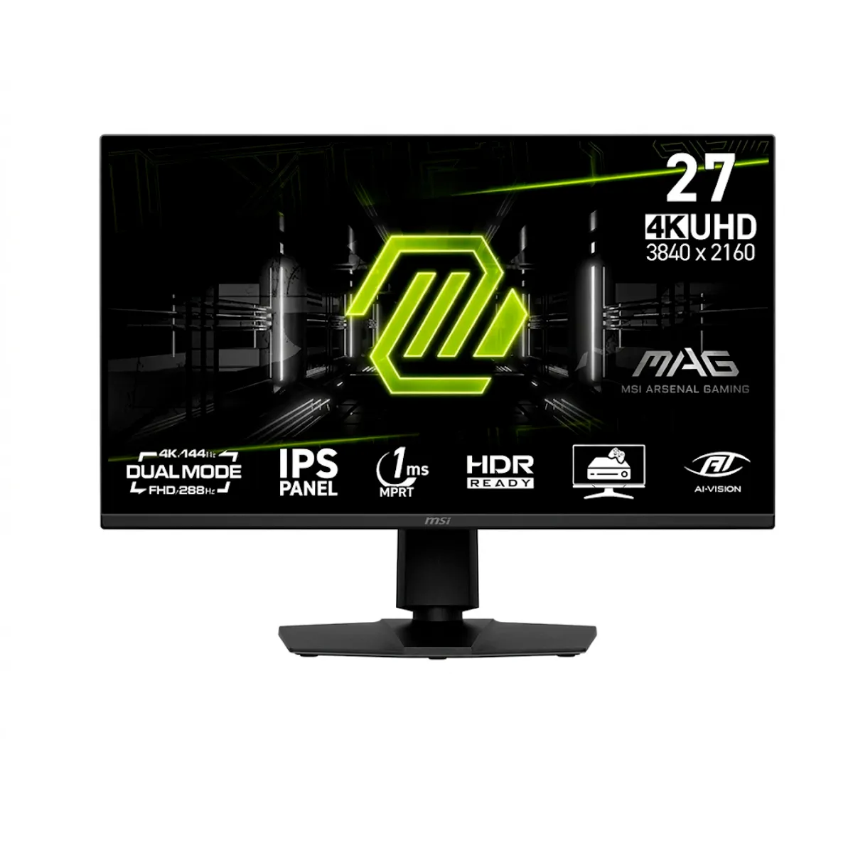 MSI - Monitor Gamer MSI 27” MAG 275UPD E14 4K UHD DUAL MODE 144HZ288HZ 1ms