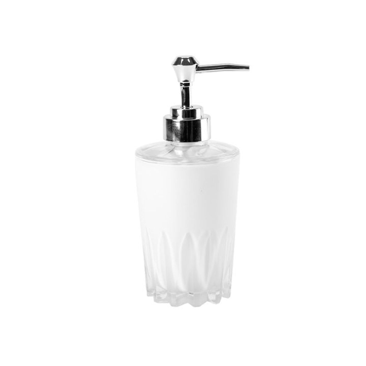GENERICO - Dispensador de Jabón Líquido y Alcohol en Gel - 17 x 7.5 cm - Color Blanco Minimalista - 1 Unidad