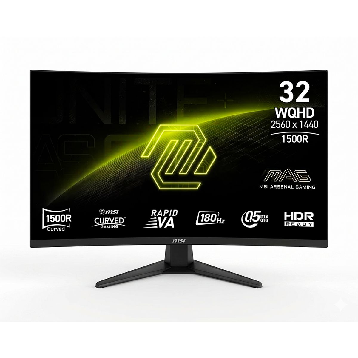 MSI - Monitor Gamer Curvo MSI 32” MAG 321CQF E18 180HZ 0.5MS