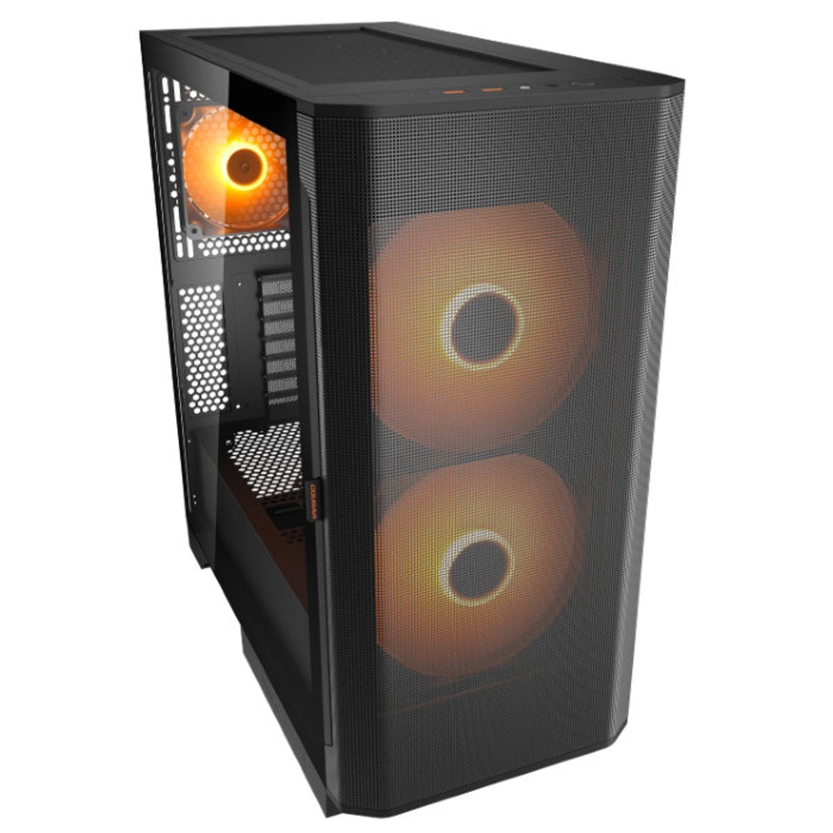 COUGAR - Gabinete - Cougar Airface Flo RGB - SFuente - E-ATX - Negro