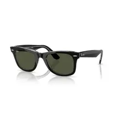 RAY BAN - Anteojos de sol Ray-Ban Original Wayfarer Classic Negro sobre TransparenteVerde 50 mm Lentes de sol RB2140 129431 50-22