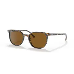RAY BAN - Anteojos de sol Ray-Ban Elliot Carey Pulido Marrón GrisB-15 Marrón Polarizado 52 mm Lentes de sol RB2197 135757 52-19