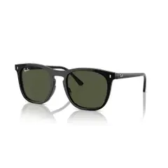 RAY BAN - Anteojos de sol Ray-Ban RB2210 Negro PulidoVerde 53 mm Lentes de sol RB2210 90131 53-21