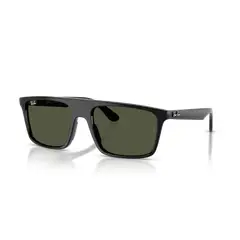 RAY BAN - Anteojos de sol Ray-Ban RB2222 Negro PulidoVerde 57 mm Lentes de sol RB2222 90131 57-20