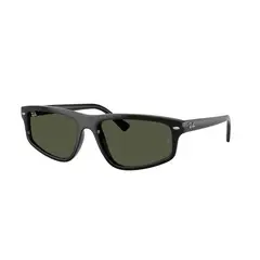 RAY BAN - Anteojos de sol Ray-Ban RB2225 Negro PulidoVerde 59 mm Lentes de sol RB2225 90131 59-18
