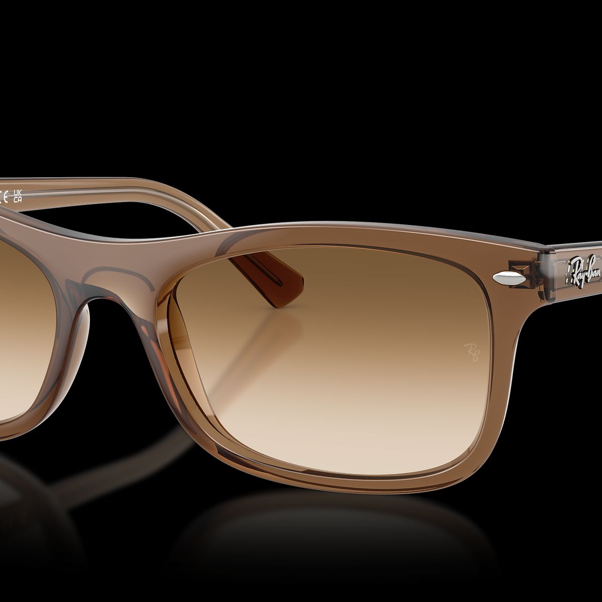 RAY BAN - Anteojos de sol Ray-Ban RB2226 Marrón Claro TransparenteMarrón Degradado 54 mm  Lentes de sol RB2226 664051 54-20
