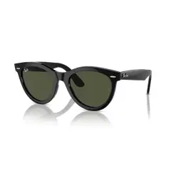 RAY BAN - Anteojos de sol Ray-Ban Wayfarer Way Negro PulidoVerde 54 mm Lentes de sol RB2241 90131 54-21