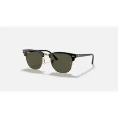 RAY BAN - Anteojos de sol Ray-Ban Clubmaster NegroDoradoG-15 Verde 49 mm Lentes de sol RB3016 W0365 49-21