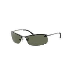 RAY BAN - Anteojos de sol Ray-Ban RB3183 GunmetalG-15 Verde Polarizado 63 mm Lentes de sol RB3183 0049A 63-15