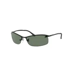 RAY BAN - Anteojos de sol Ray-Ban RB3183 Negro MateVerde 63 mm Lentes de sol RB3183 00671 63-15