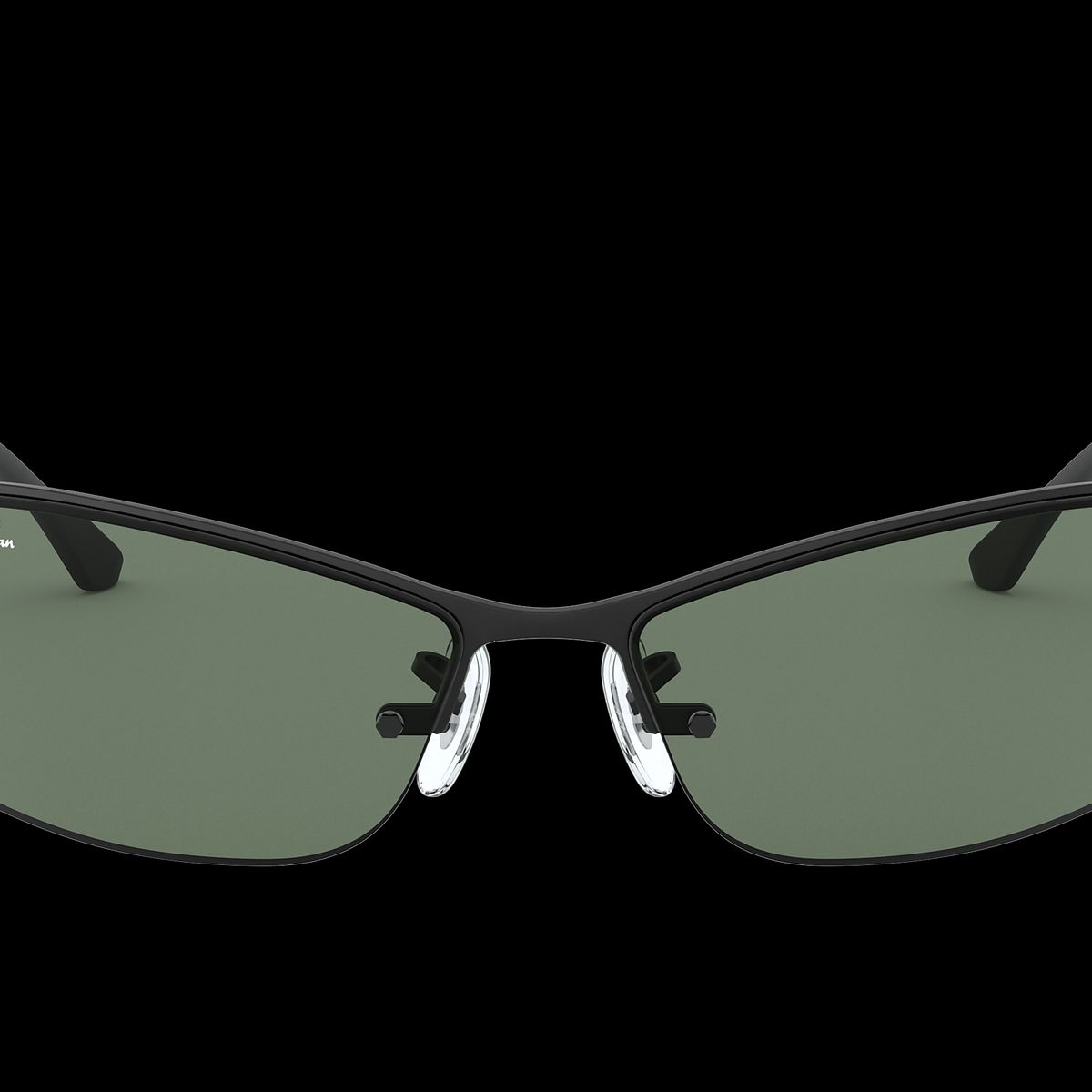 RAY BAN - Anteojos de sol Ray-Ban RB3183 Negro MateVerde 63 mm  Lentes de sol RB3183 00671 63-15