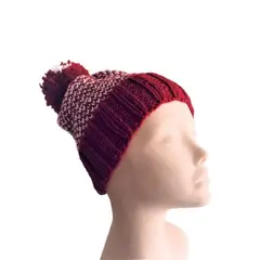 AMG ACCESORIOS - GORRO DE LANA TEJIDO A MANO DISEÑO EXCLUSIVO
