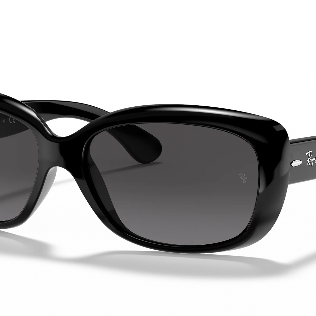 RAY BAN - Anteojos de sol Ray-Ban Jackie Ohh Negro PulidoGris Degradado Polarizado 58 mm  Lentes de sol RB4101 601T3 58-17