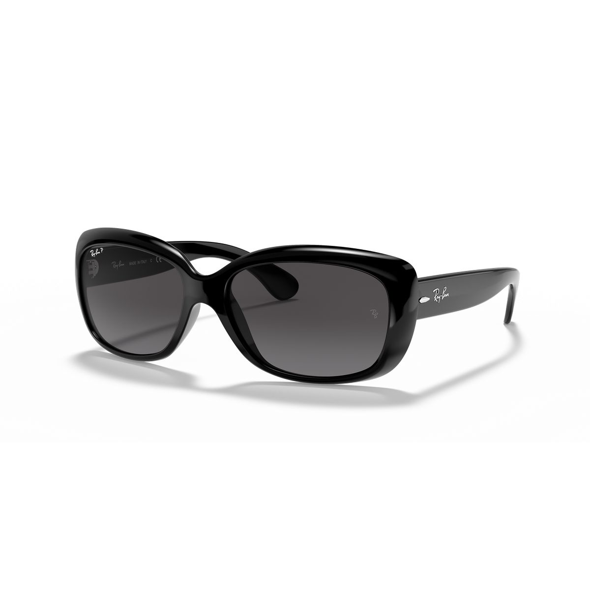 RAY BAN - Anteojos de sol Ray-Ban Jackie Ohh Negro PulidoGris Degradado Polarizado 58 mm  Lentes de sol RB4101 601T3 58-17