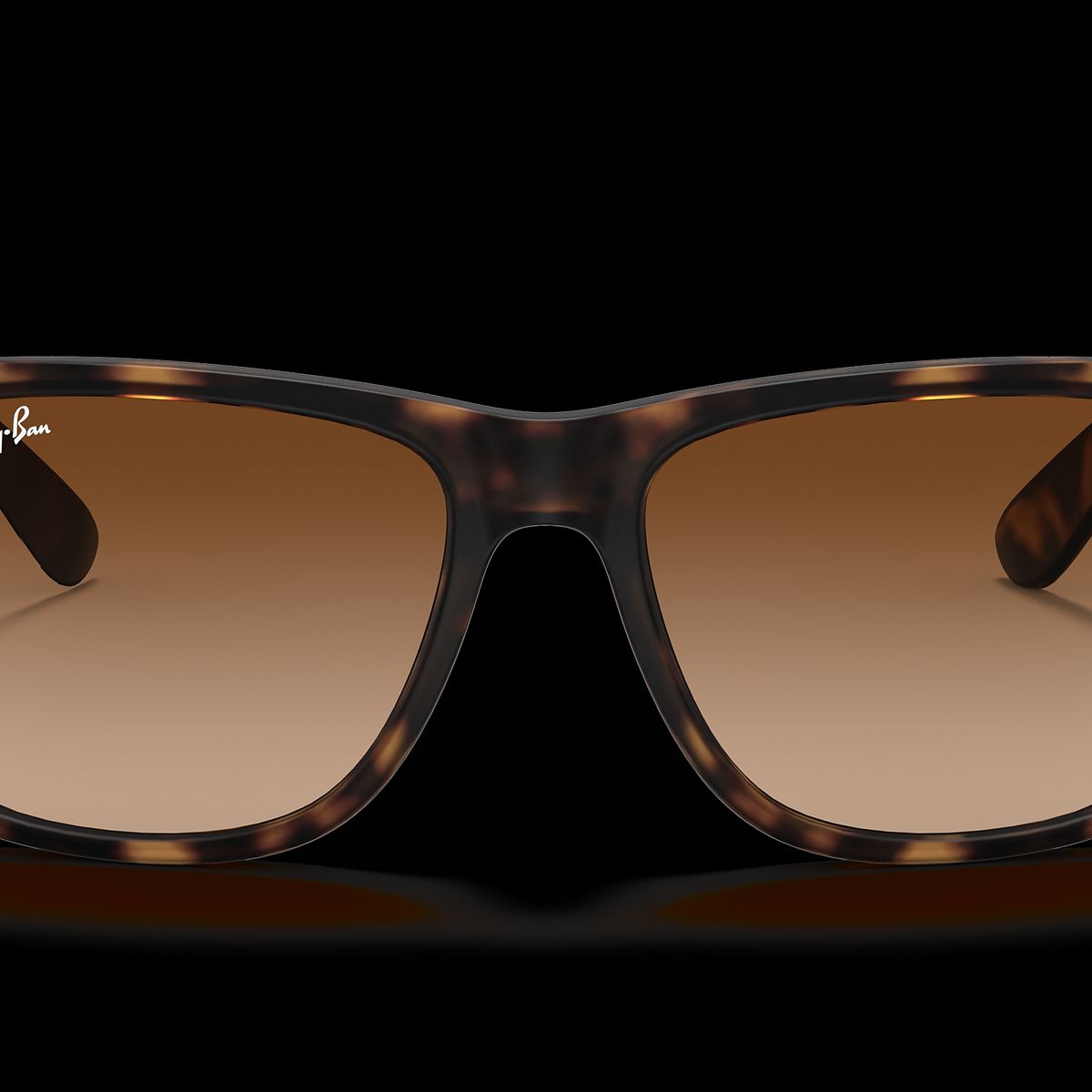 RAY BAN - Anteojos de sol Ray-Ban Justin Classic CareyMarrón Degradado 54 mm  Lentes de sol RB4165 71013 54-16