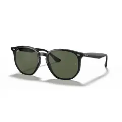 RAY BAN - Anteojos de sol Ray-Ban RB4306 Negro PulidoVerde Oscuro 54 mm Lentes de sol RB4306 60171 54-19
