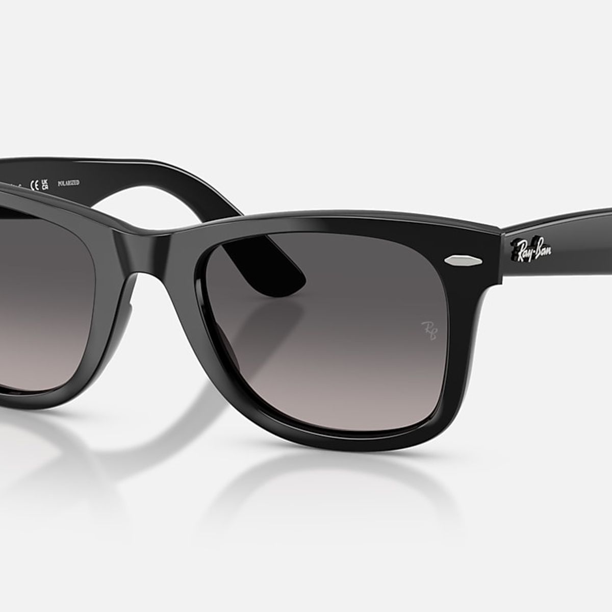 RAY BAN - Anteojos de sol Ray-Ban Wayfarer Ease NegroGris Degradado Polarizado 50 mm  Lentes de sol RB4340 601M3 50-22