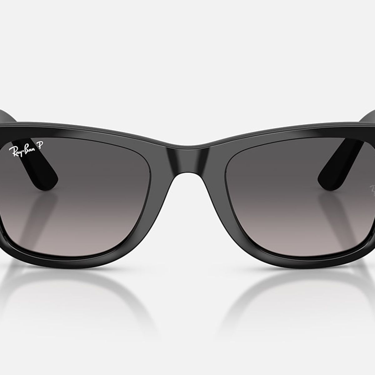 RAY BAN - Anteojos de sol Ray-Ban Wayfarer Ease NegroGris Degradado Polarizado 50 mm  Lentes de sol RB4340 601M3 50-22