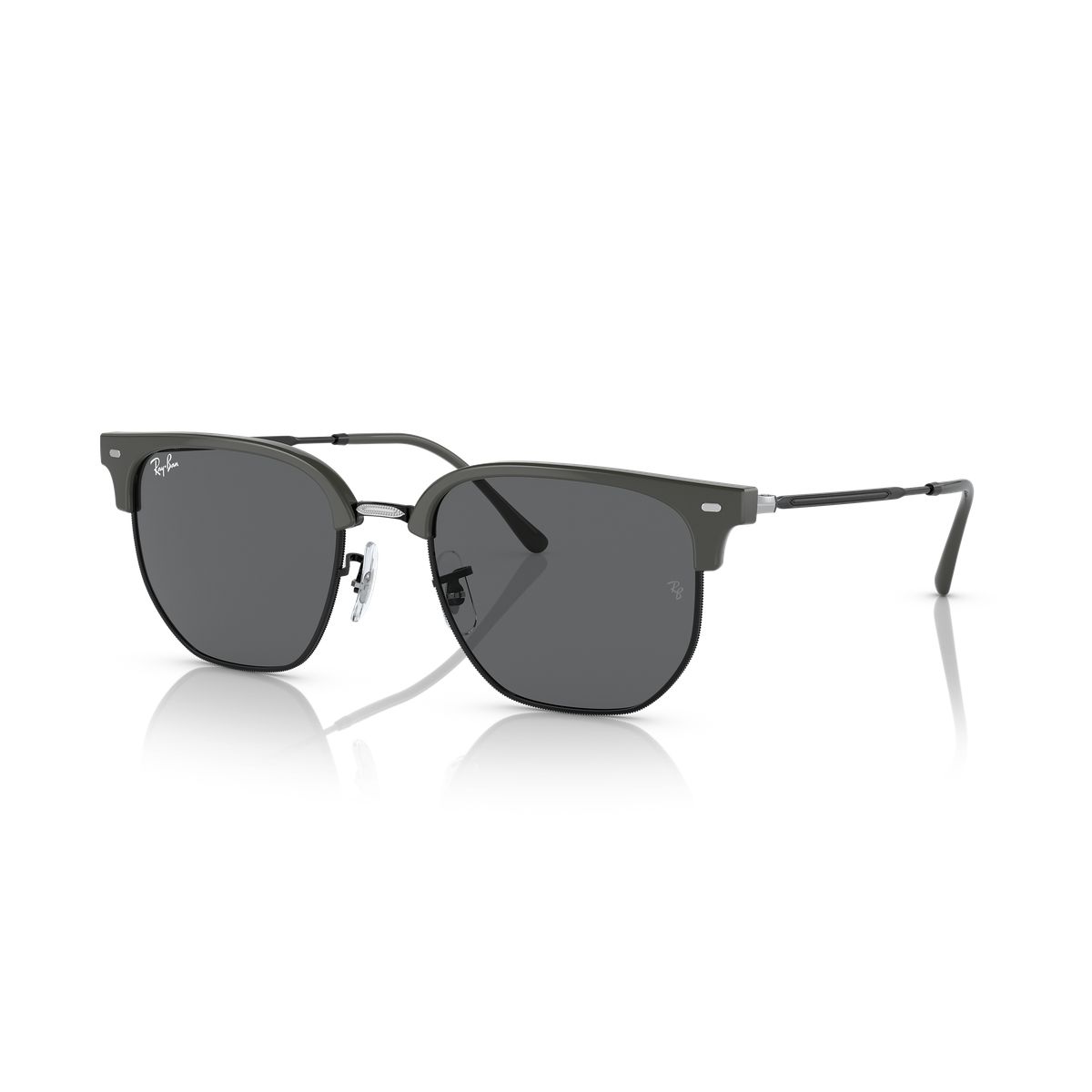RAY BAN - Anteojos de sol Ray-Ban New Clubmaster Gris sobre NegroGris Oscuro 51 mm  Lentes de sol RB4416 6653B1 51-20