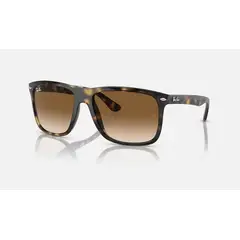 RAY BAN - Anteojos de sol Ray-Ban Boyfriend Two Carey PulidoMarrón Claro Degradado 60 mm Lentes de sol RB4547 71051 60-18