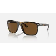 RAY BAN - Anteojos de sol Ray-Ban Boyfriend Two CareyMarrón Polarizado 60 mm Lentes de sol RB4547 71057 60-18