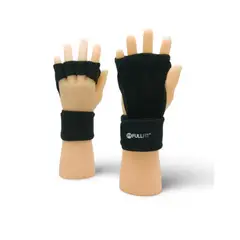 GENERICO - Calleras para gym pesas mancuernas - NEGRA Talla S FULLFIT