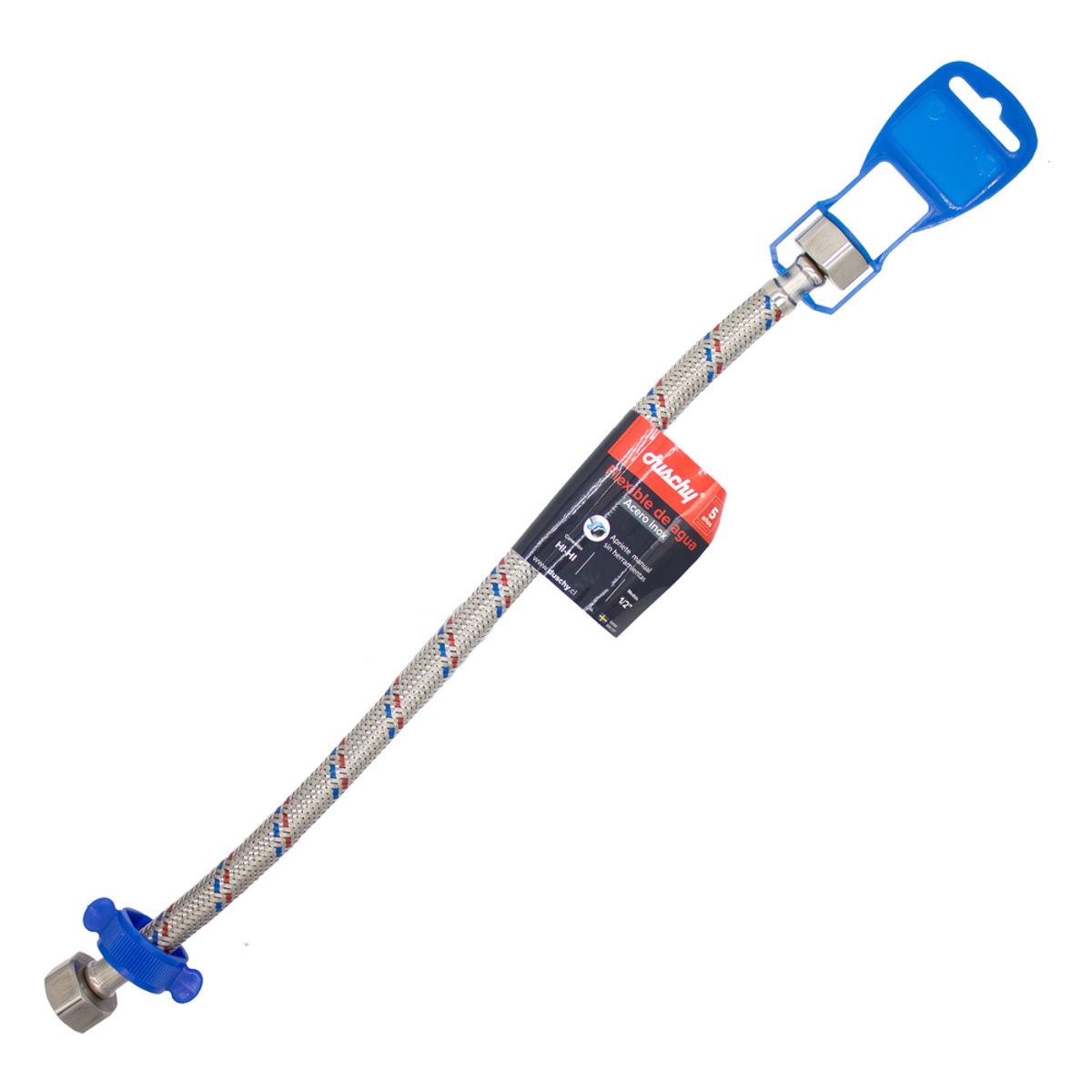 Flexible de Agua HI-HI 1/2" 35 cm Acero inox, marca DUSCHY - Foto Principal